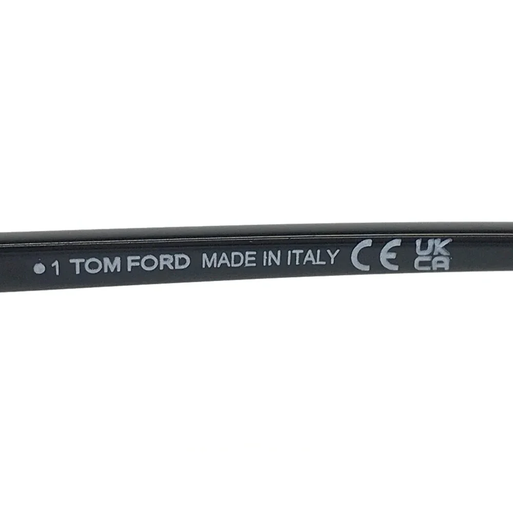 Tom Ford Eyeglasses Frames TF5803-B 001 Shiny Black Round Full Rim 51-19-145